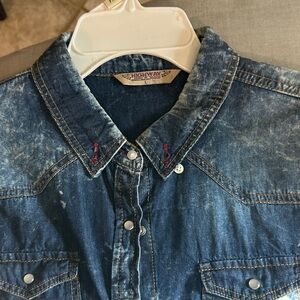 Denim Button-Up Shirt